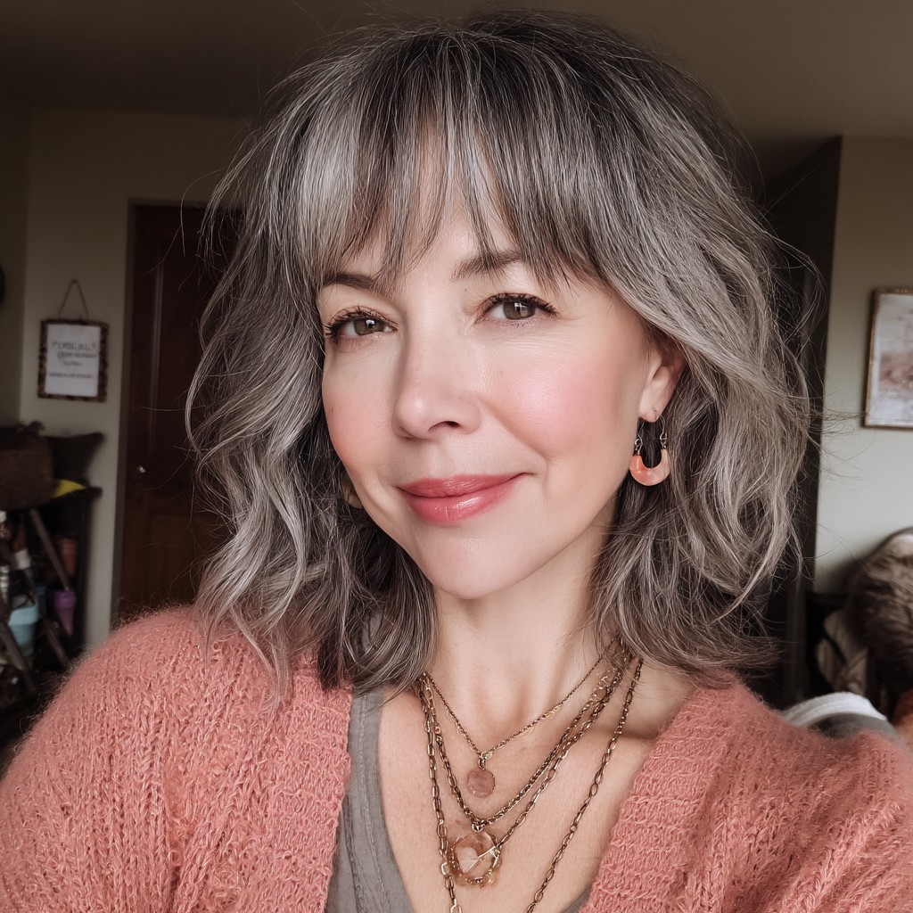 Stylish Soft Shag with Face-Framing Layers