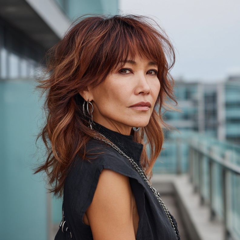 Textured Mid-Length Cut with Effortless Waves
