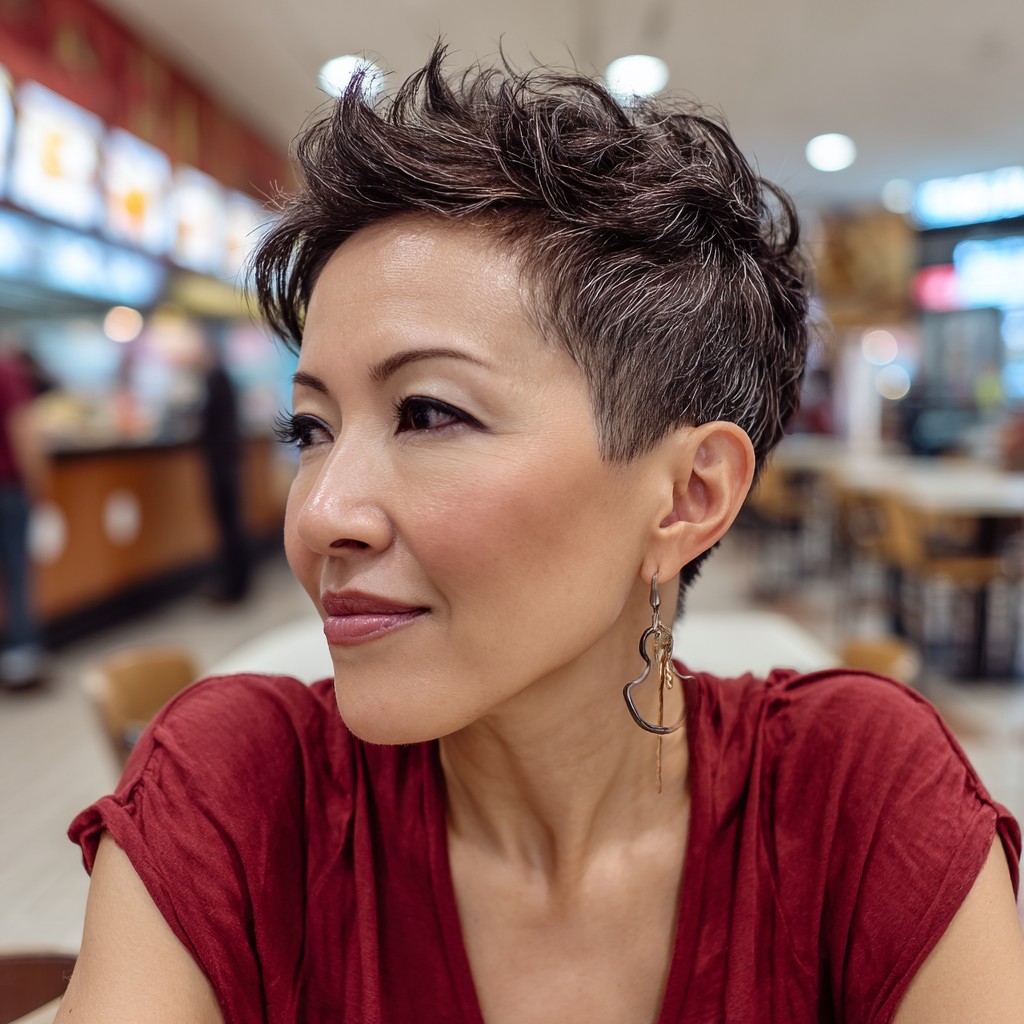 Textured Pixie Cut with Playful Volume