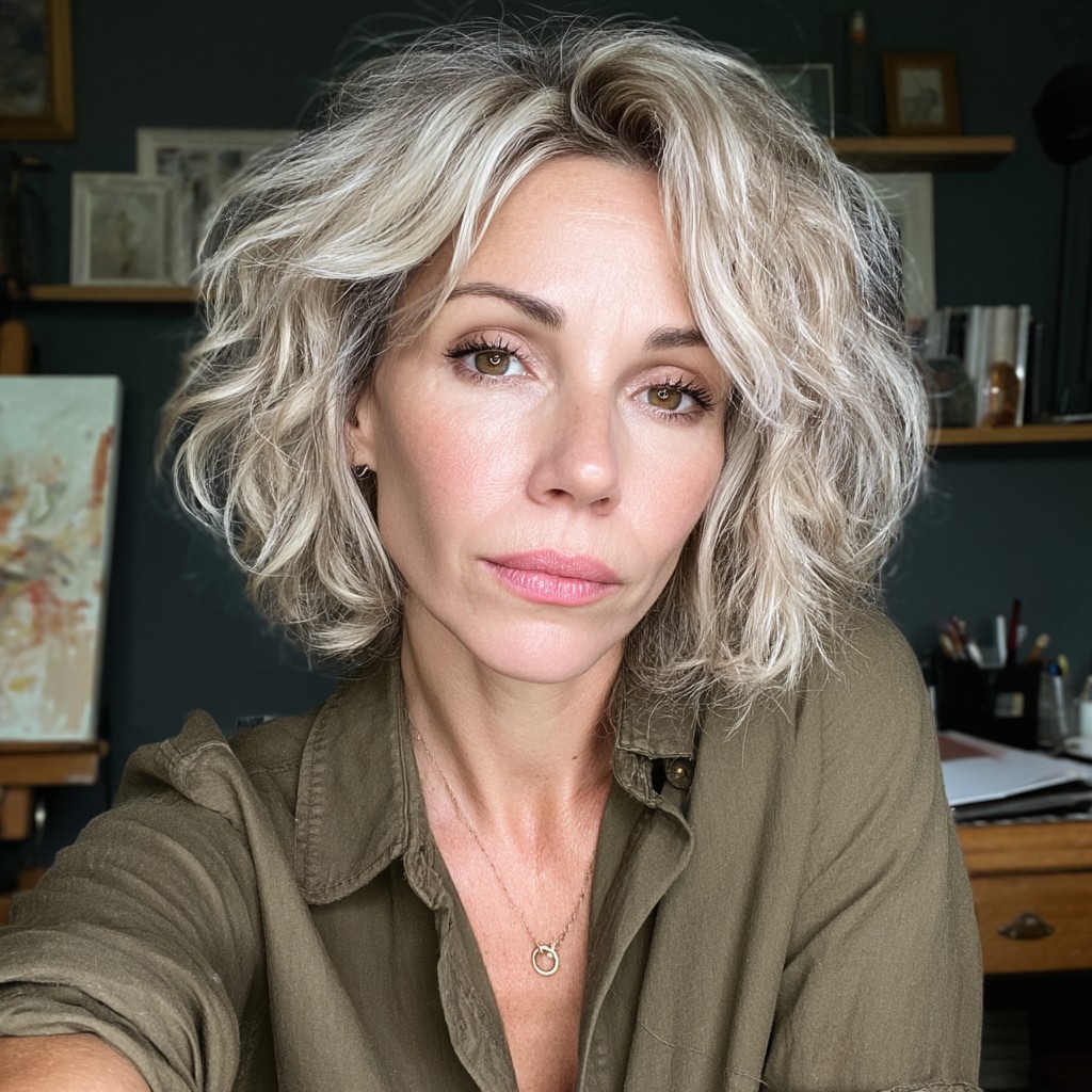 Textured Shaggy Cut with Soft Volume