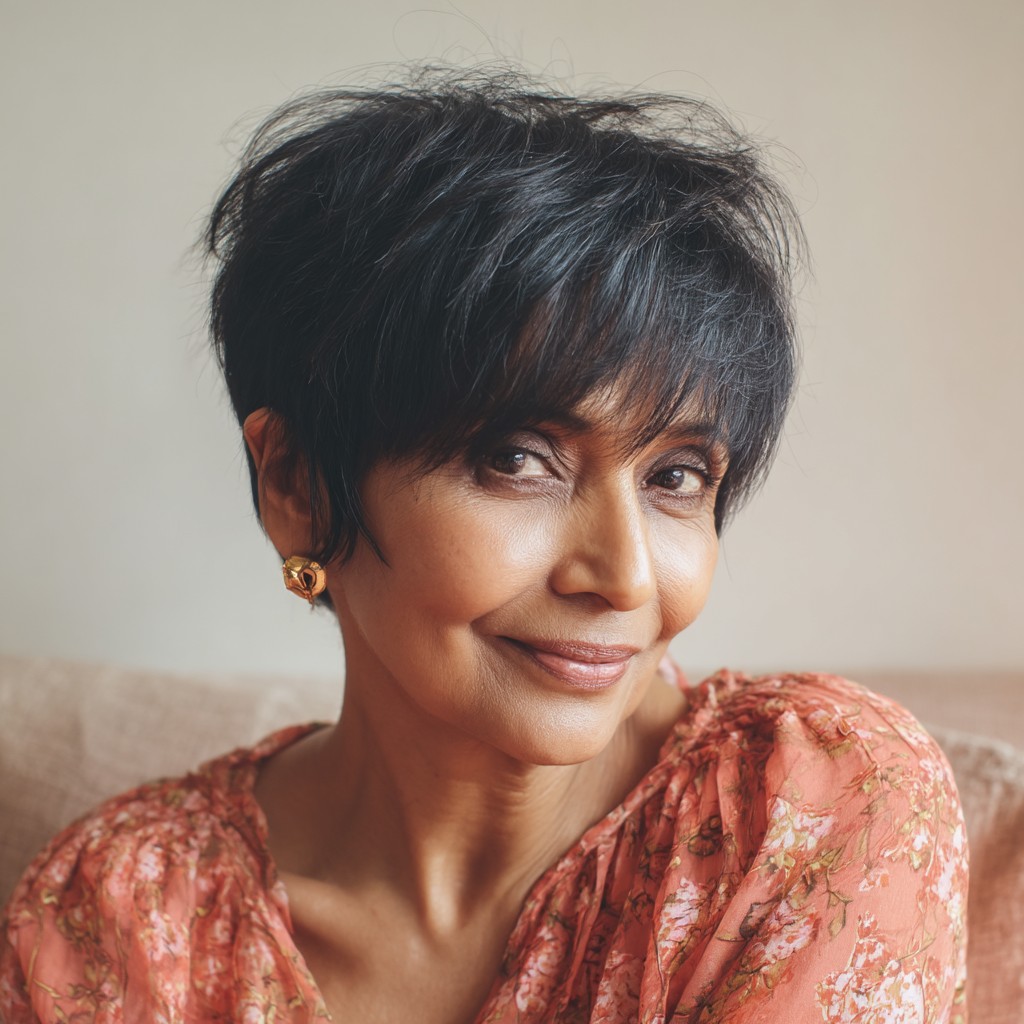 Textured Short Shag with Playful Volume