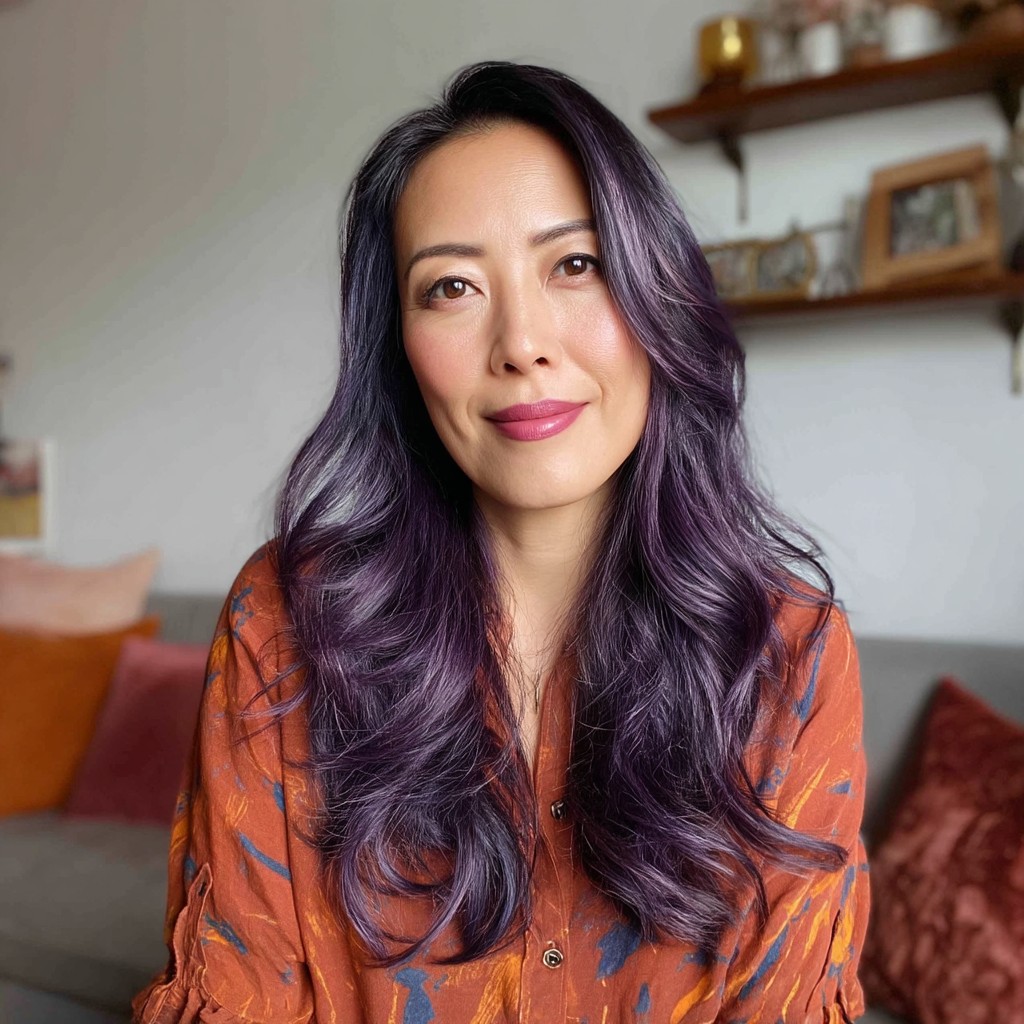 Vibrant Long Butterfly Layers with Subtle Highlights
