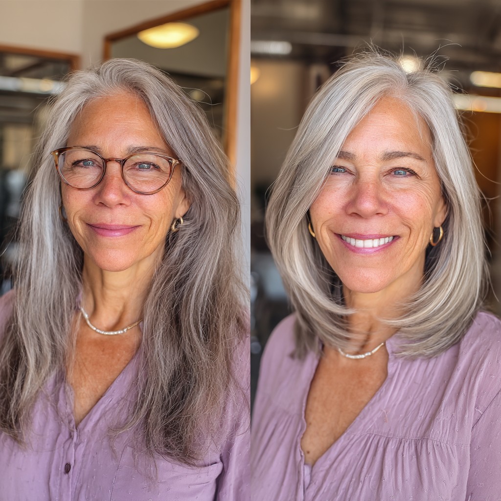 Chic Long Bob with Subtle Layers