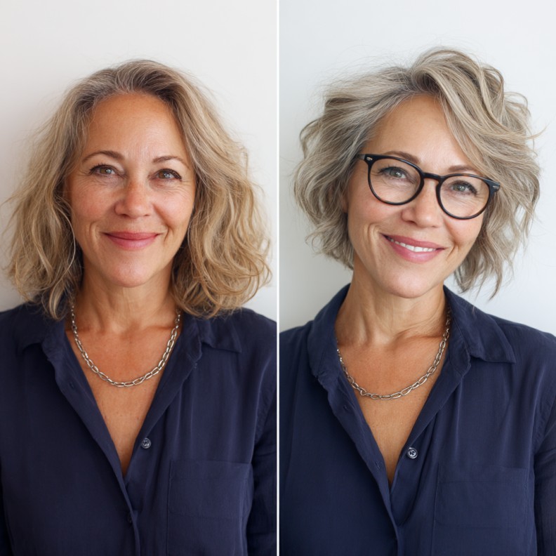 Soft Textured Bob with Effortless Waves