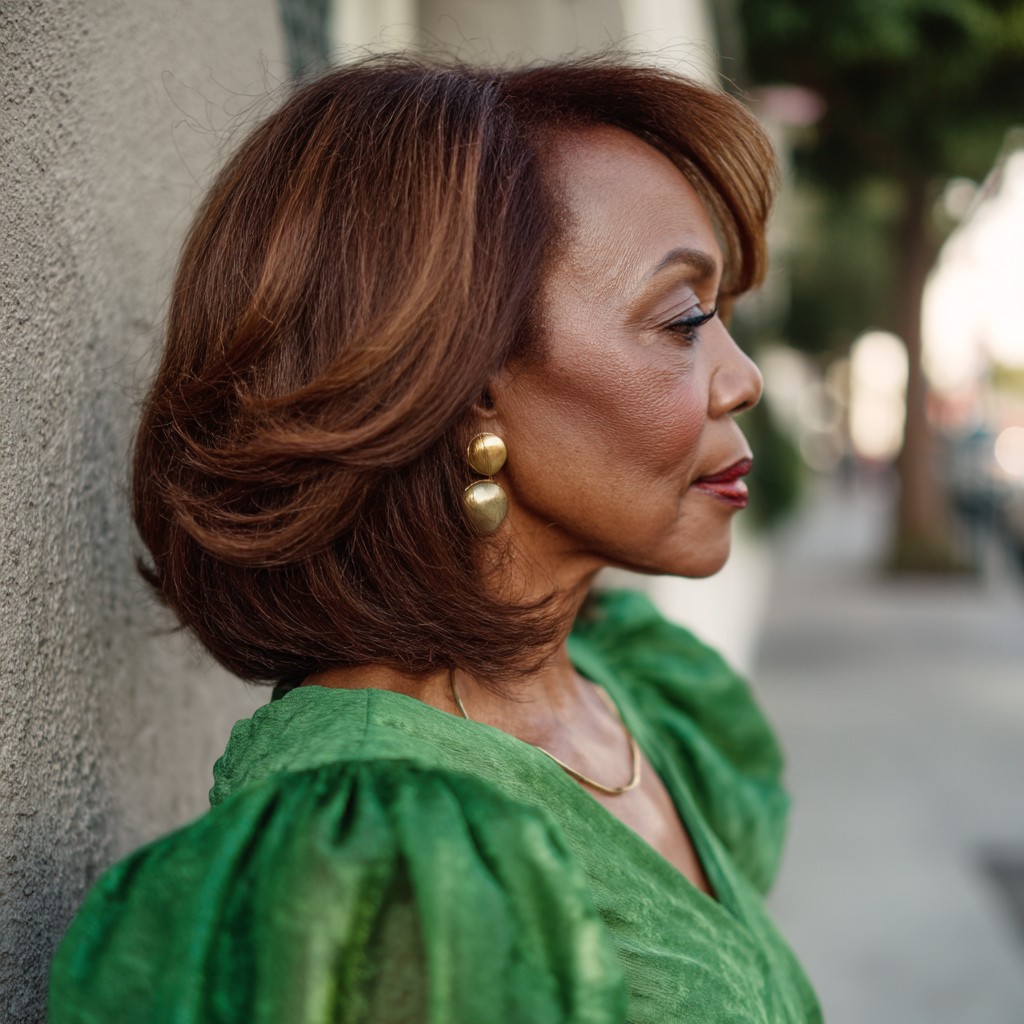 Beautiful Shoulder-Length Blended Layers with Volume