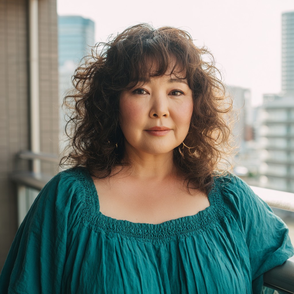 Charming Voluminous Curls with Subtle Layers