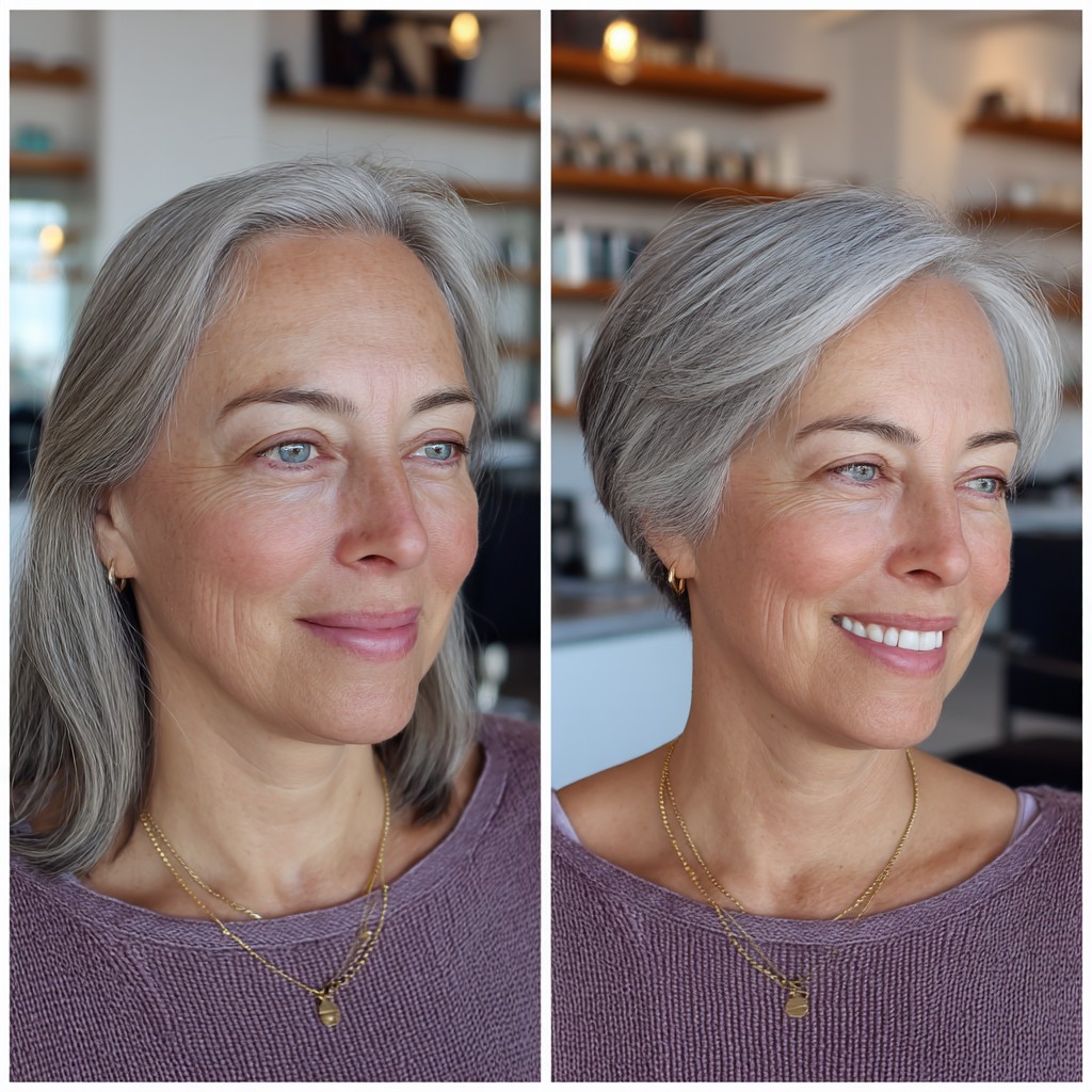 Chic Layered Pixie Cut for Women Over 60