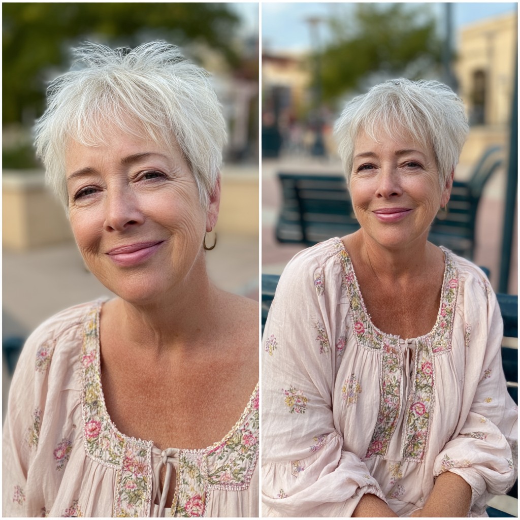 Chic Shaggy Pixie with Feathered Layers