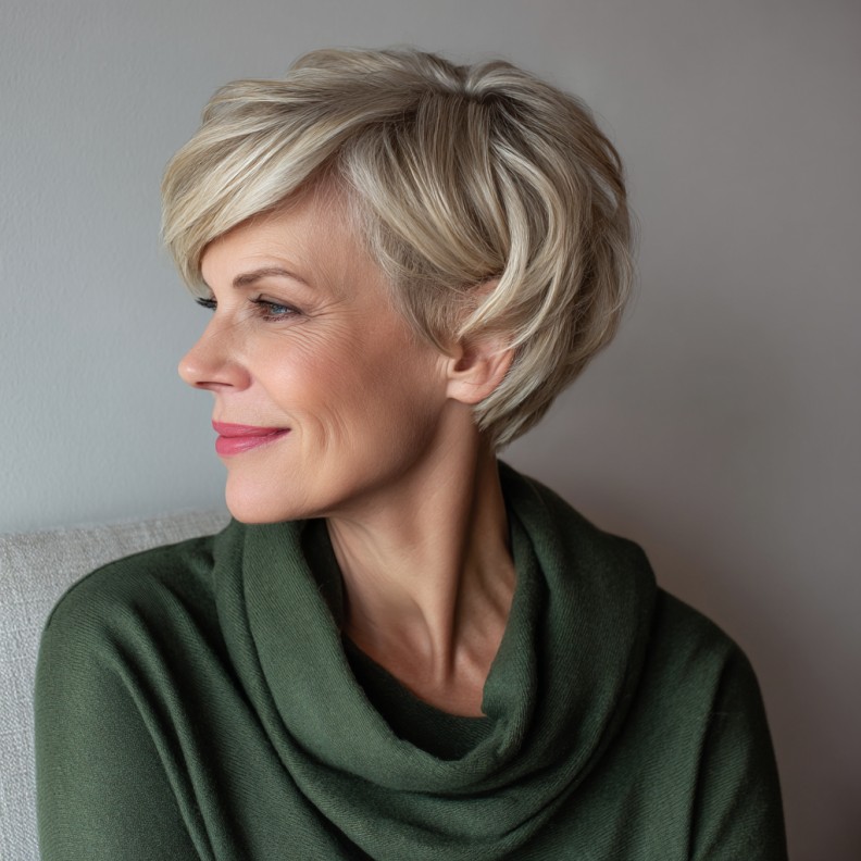 Chic Textured Pixie Bob with Soft Layers