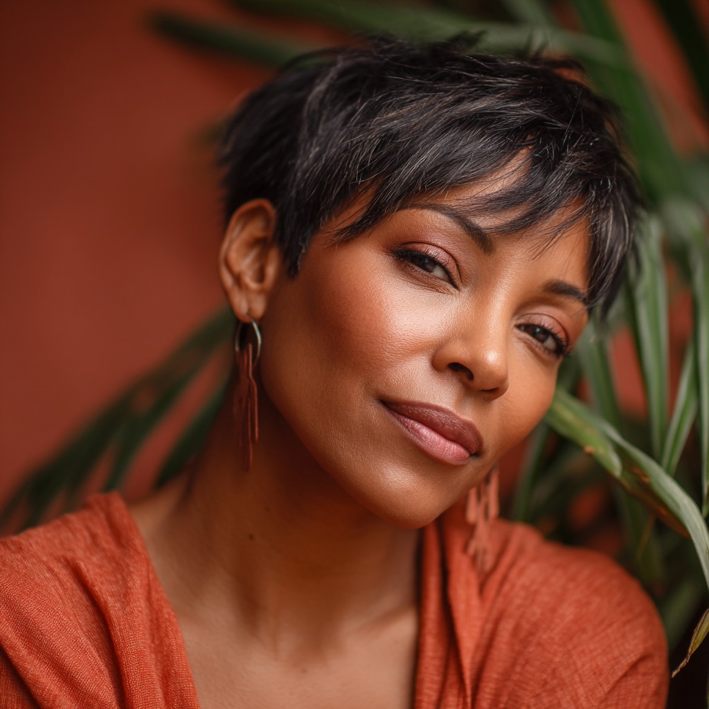 Chic Textured Pixie Cut with Subtle Layers
