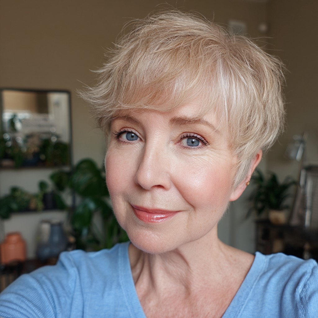 Chic Textured Pixie with Subtle Volume