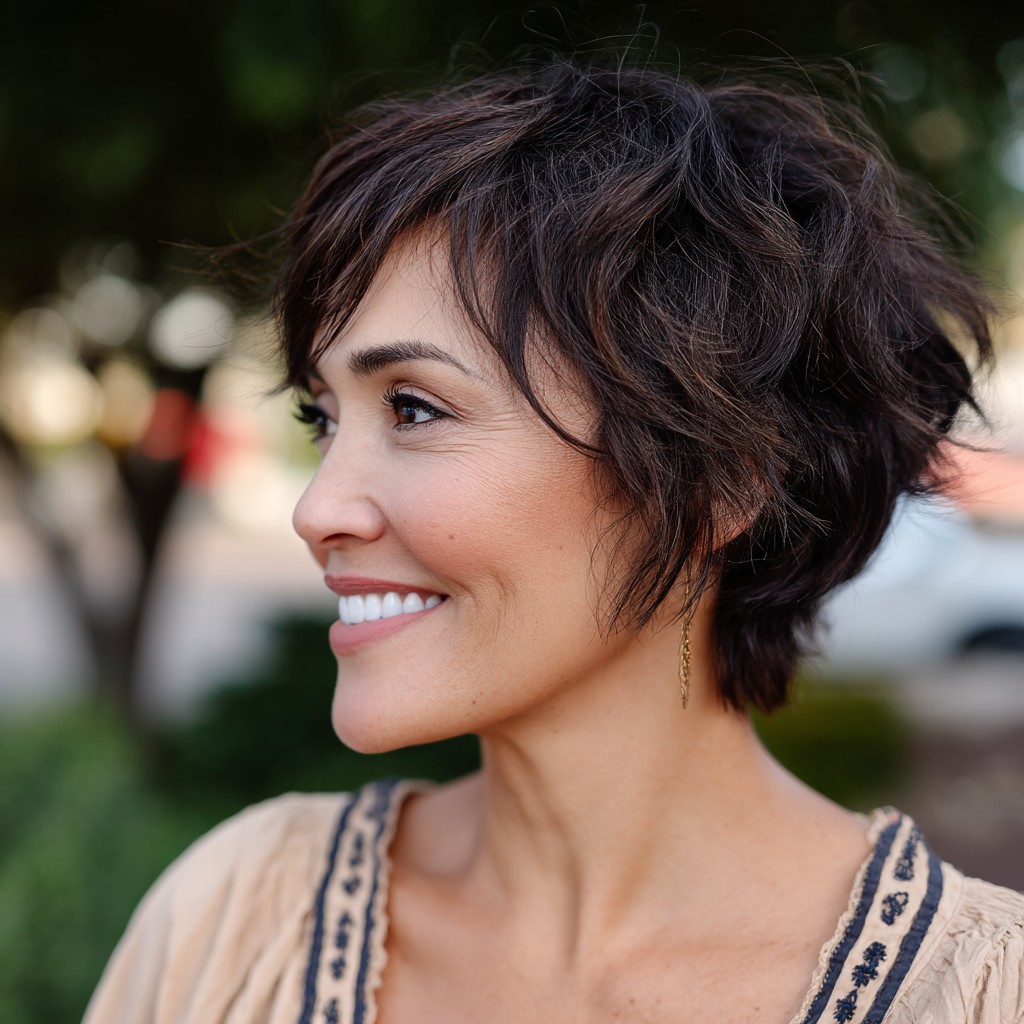 Chic Textured Shaggy Cut with Defined Layers