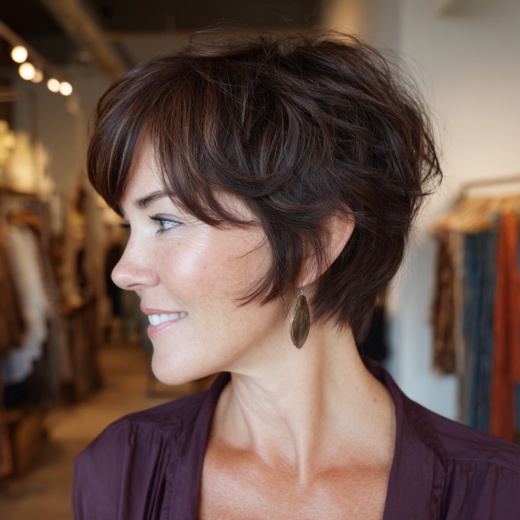 Chic Textured Shaggy Cut with Soft Layers