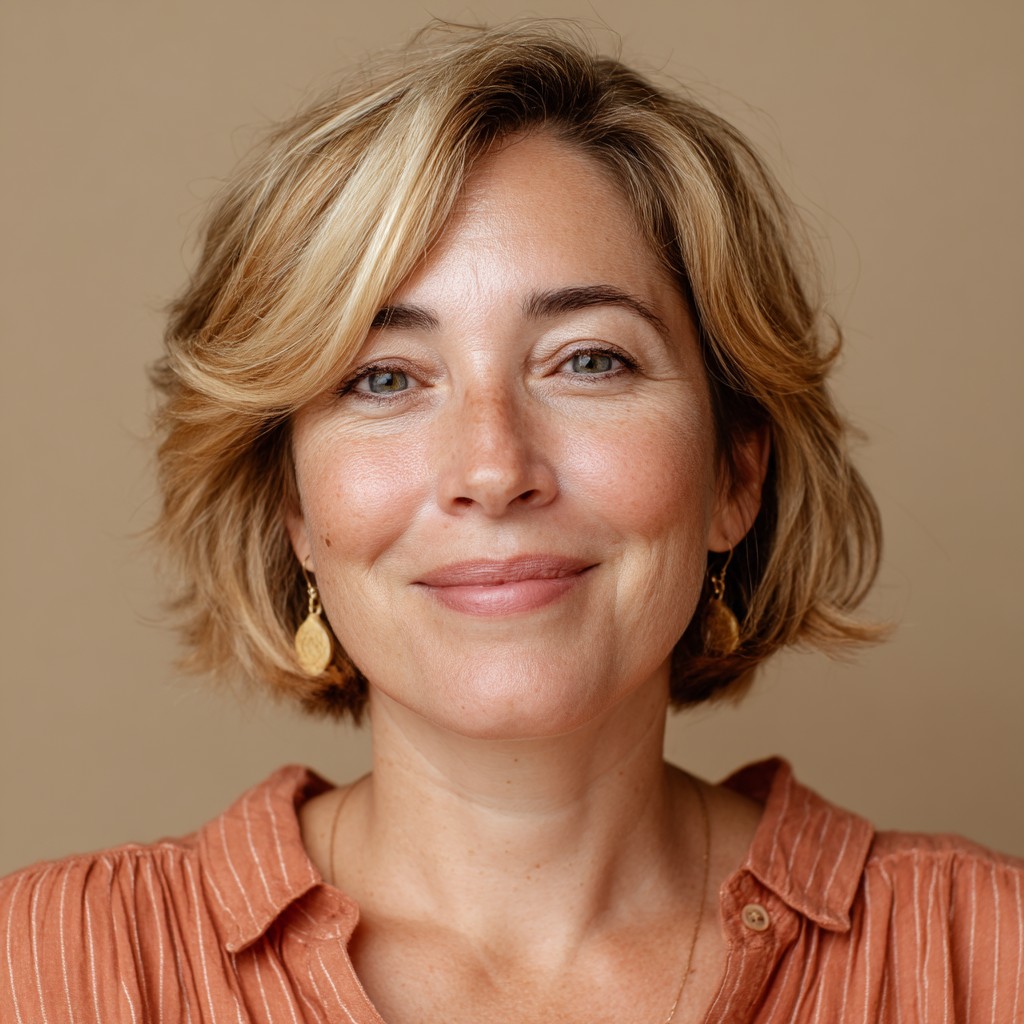Elegant Textured Bob with Subtle Waves