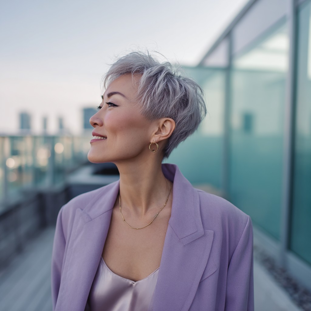 Elegant Textured Pixie with Soft Layers