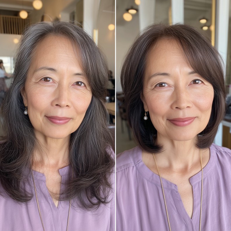 Modern Smooth A-Line Bob with Subtle Layers