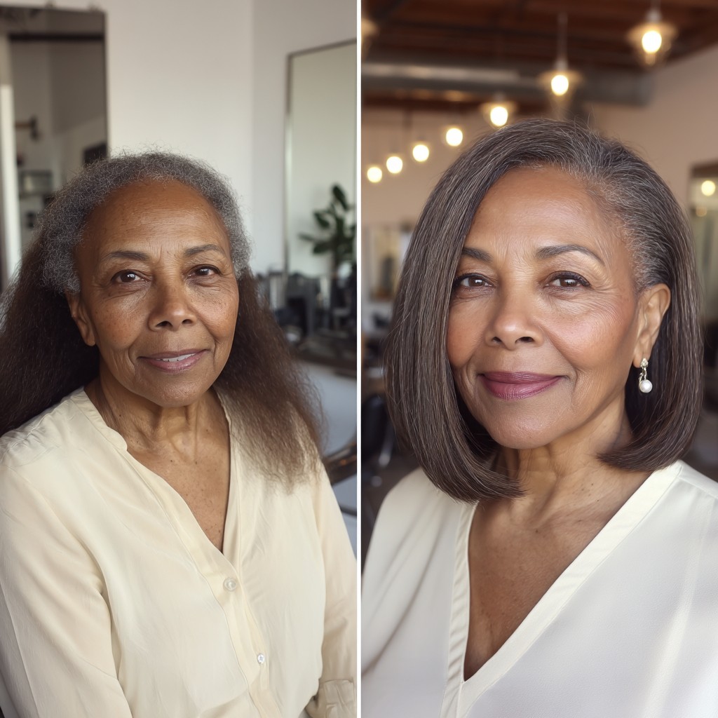 Sleek Shoulder-Length Bob with Subtle Layers