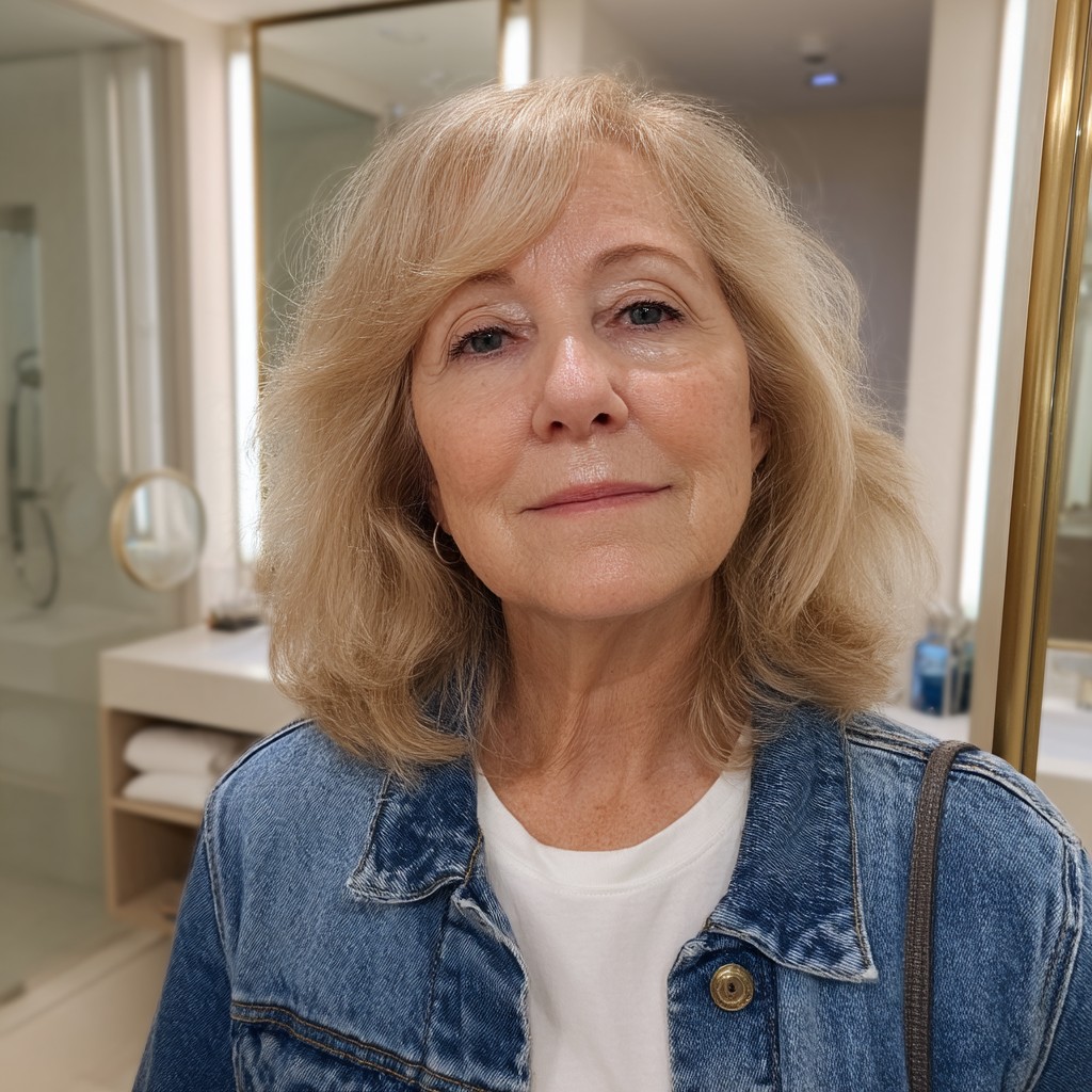 Soft Feathered Long Bob for Effortless Elegance