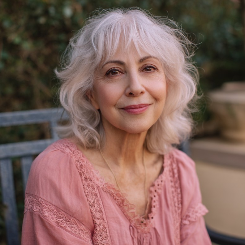 Soft Textured Long Bob with Gentle Waves