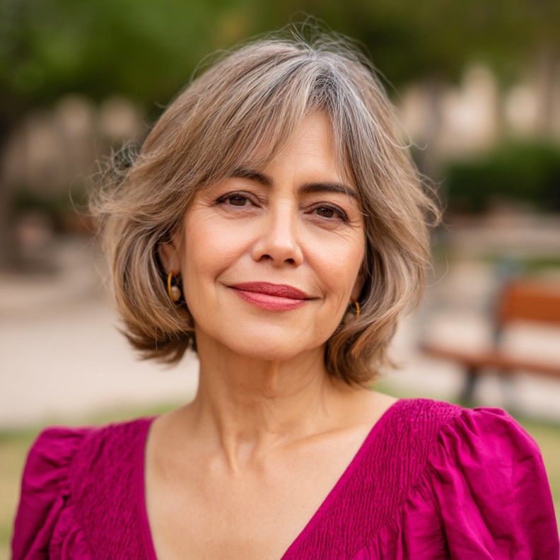 Softly Textured Bob with Gentle Waves