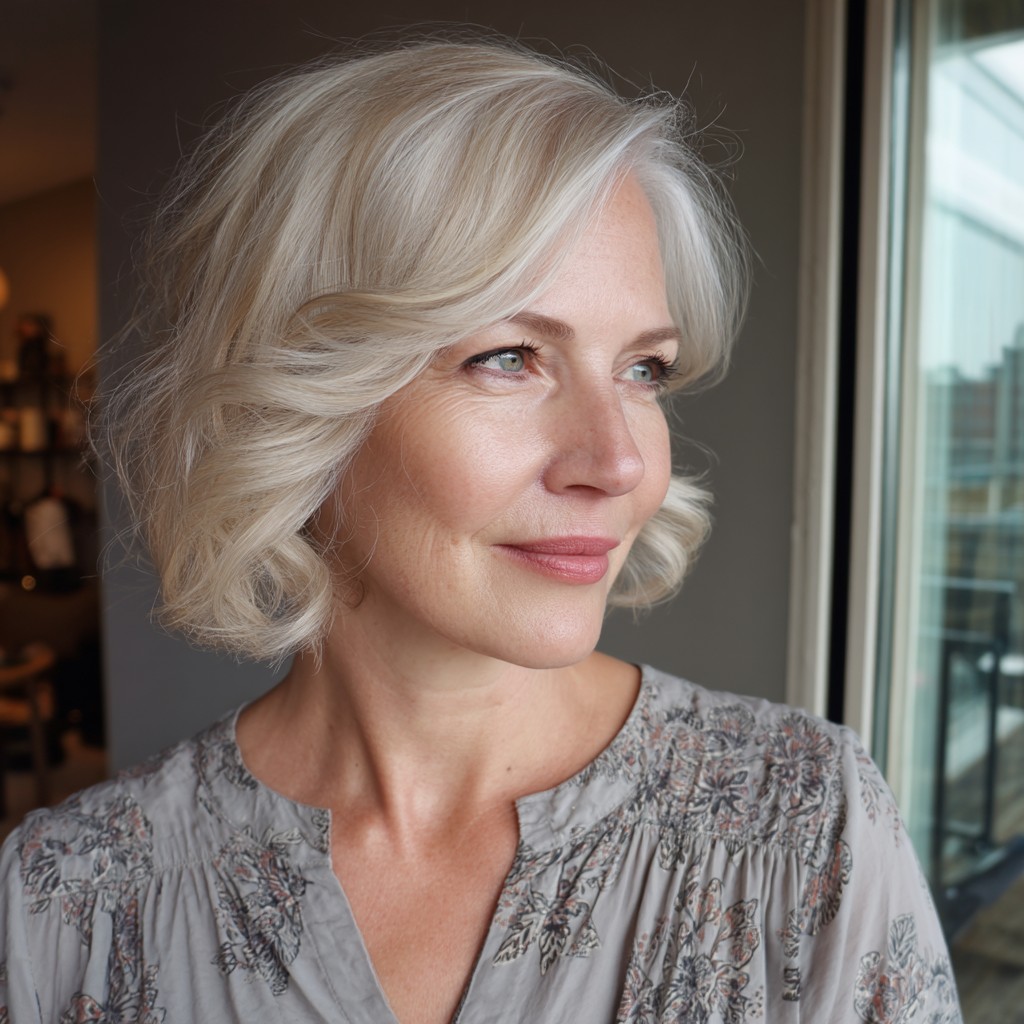 Softly Textured Butterfly Cut with Gentle Waves