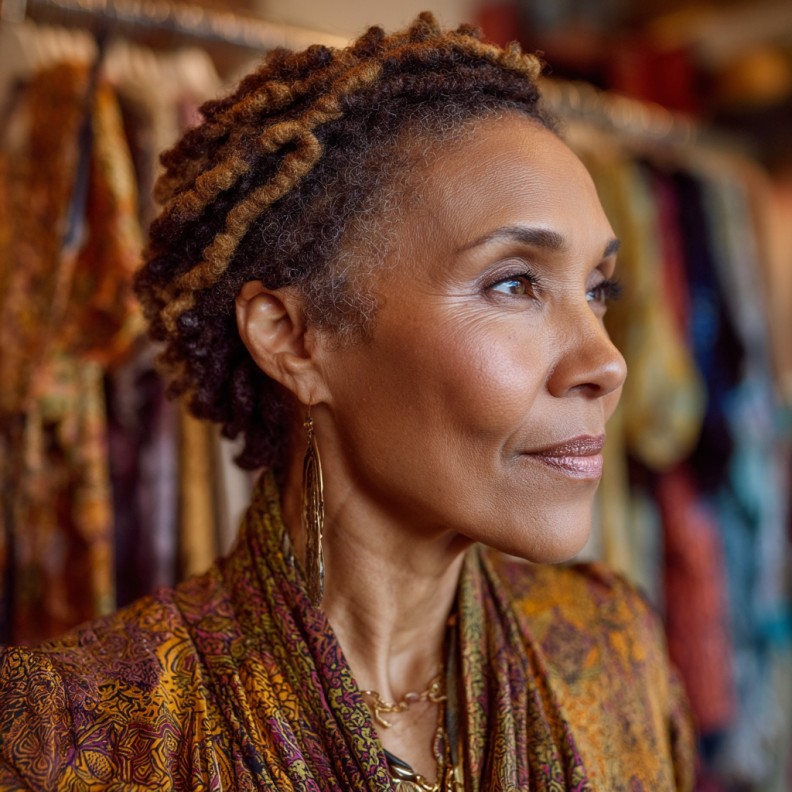 Stylish Short Braids for Mature Black Women