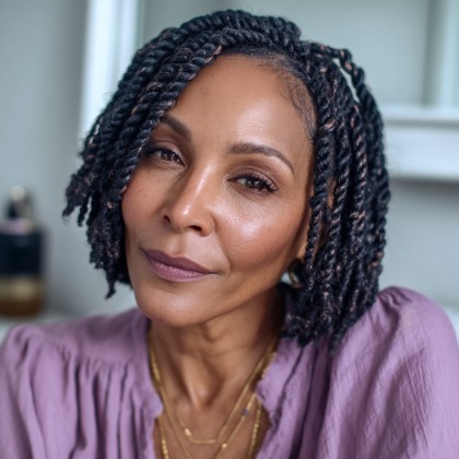 Stylish Short Twists with Soft Texture