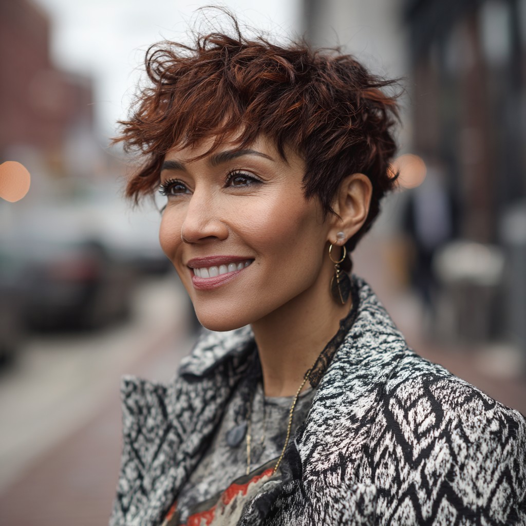 Stylish Textured Crop with Defined Curls