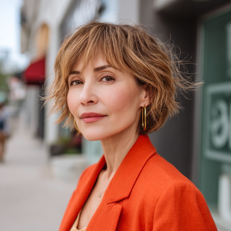 Textured Bob with Soft Layers and Natural Movement
