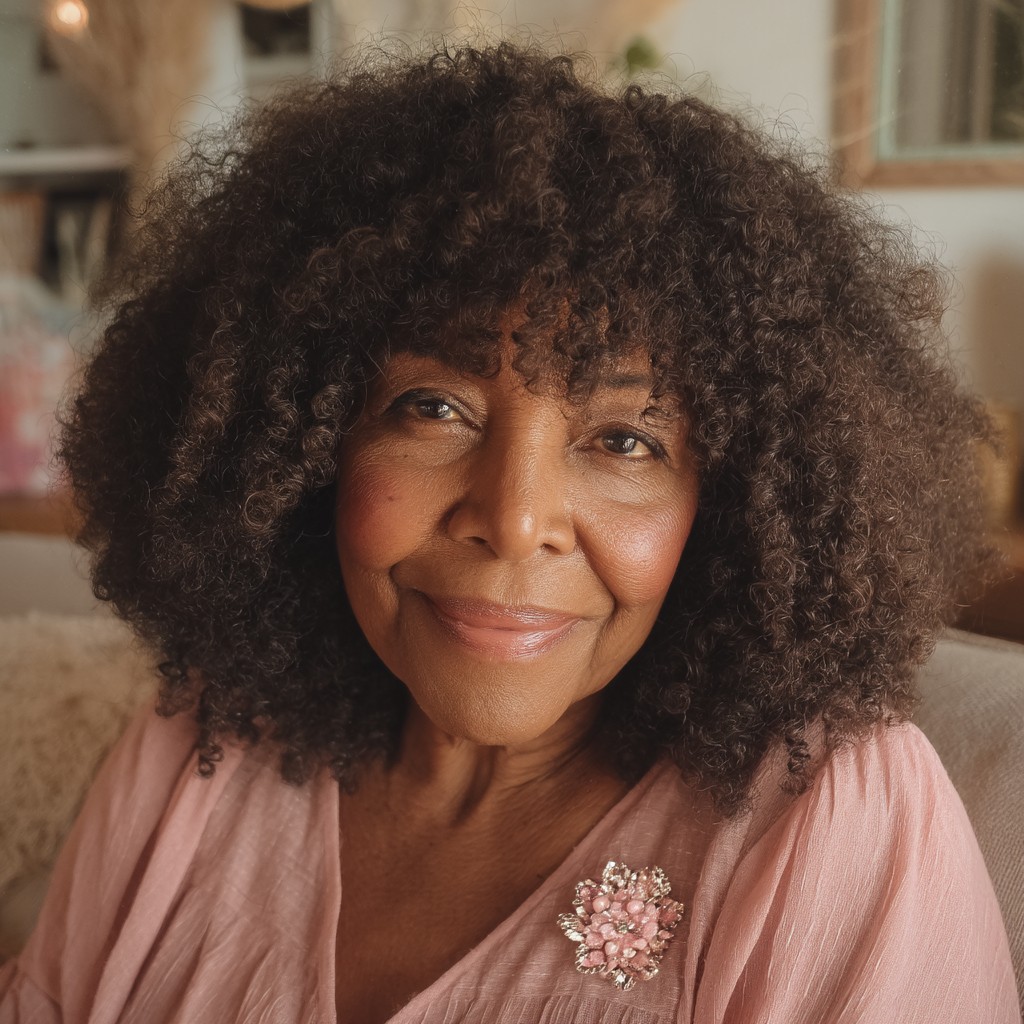 Textured Curly Crown with Defined Volume