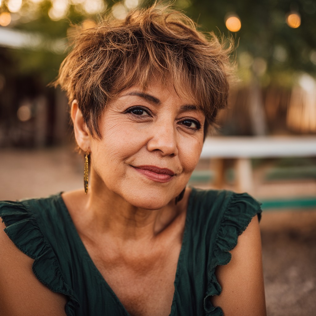 Textured Pixie Cut with Effortless Volume