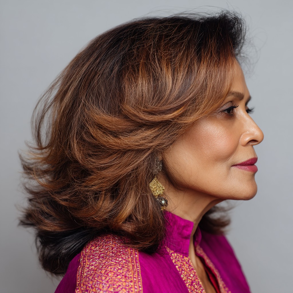 Textured Shoulder-Length Cut with Voluminous Layers
