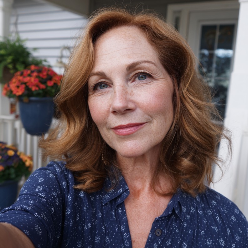 Warm Copper Waves with Soft Layers