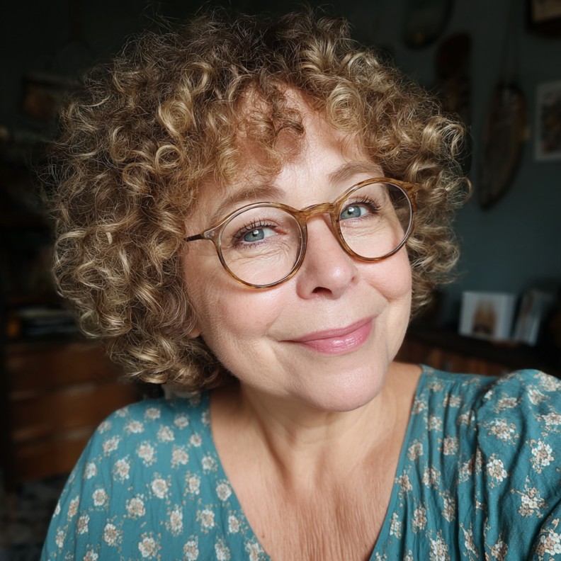 Playful Curly Lob with Soft Volume