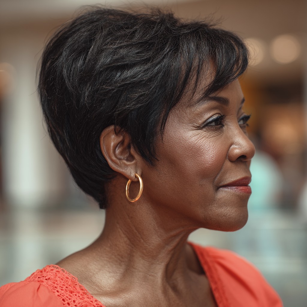 Textured Short Wedge Cut for Effortless Volume