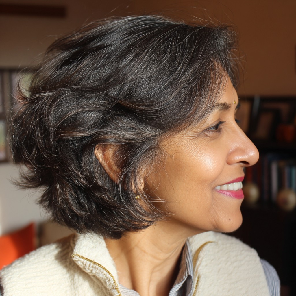 Textured Wedge Cut with Soft Layers