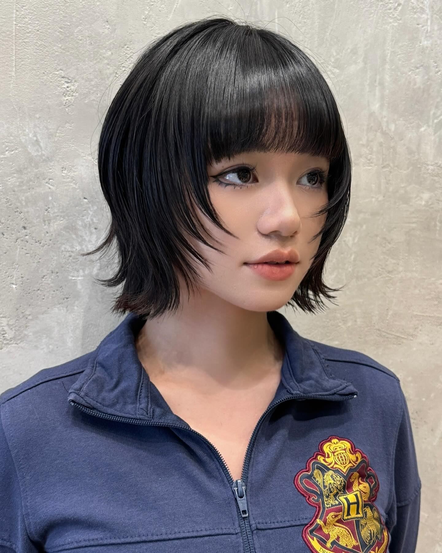 Textured Hush Cut with Subtle Bangs