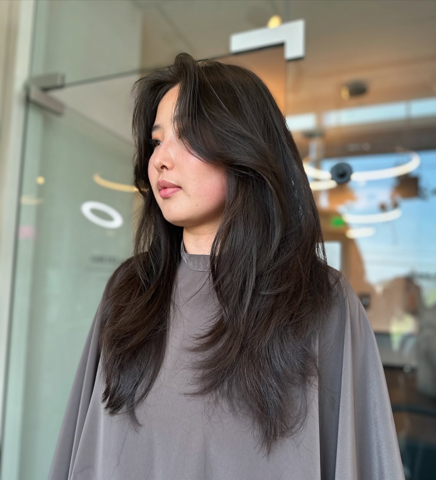 Modern Feathered Layers with Sleek Shine