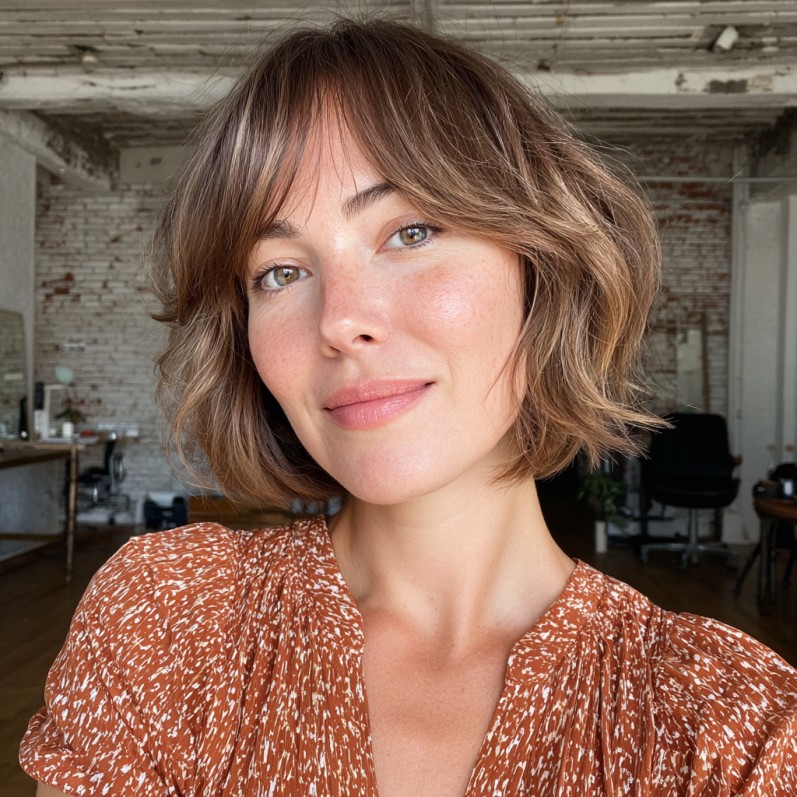 Chic Textured Hush Cut with Soft Layers