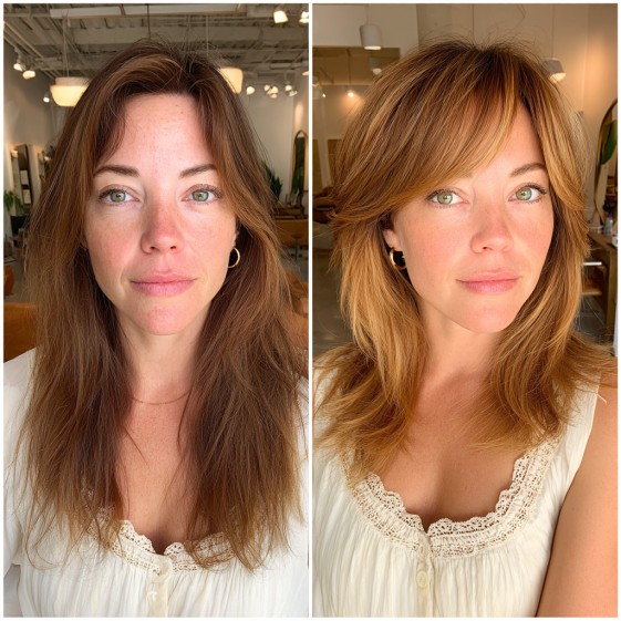 Chic Textured Lob with Soft Layers