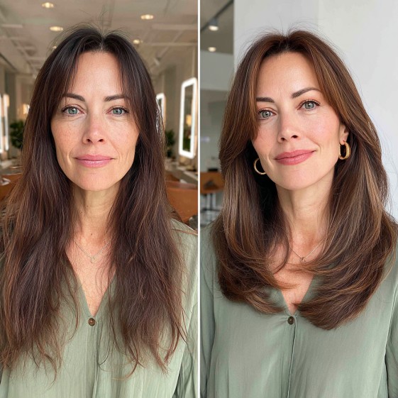 Gorgeous Soft Layered Cut with Face-Frame