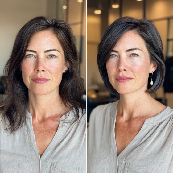 Modern Blunt Bob with Subtle Layers