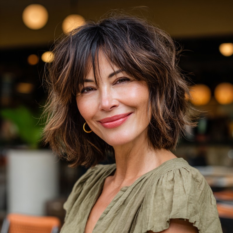 Textured Hush Cut with Soft, Face-Framing Layers