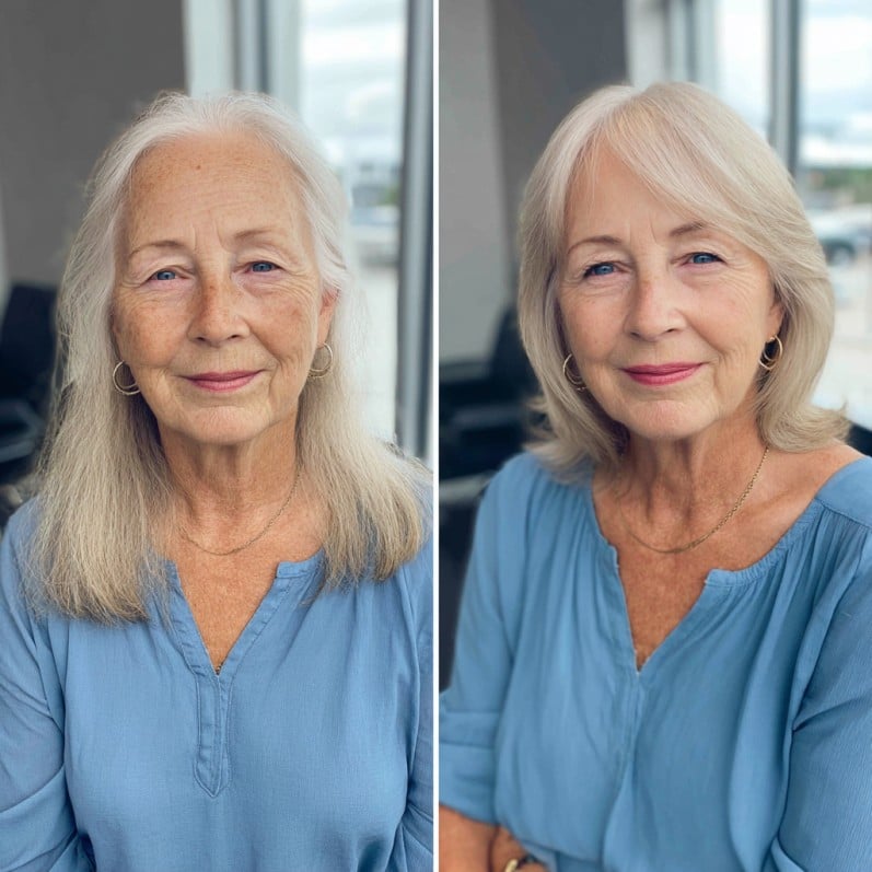 Chic Long Soft Layers with Face-Framing Highlights