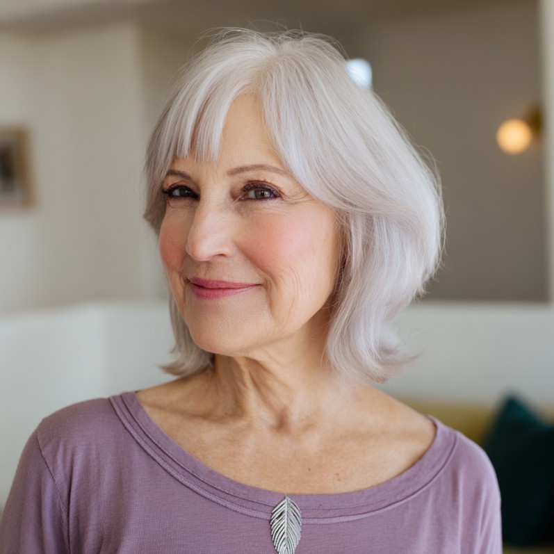 Chic Soft Bob with Subtle Face-Framing Layers