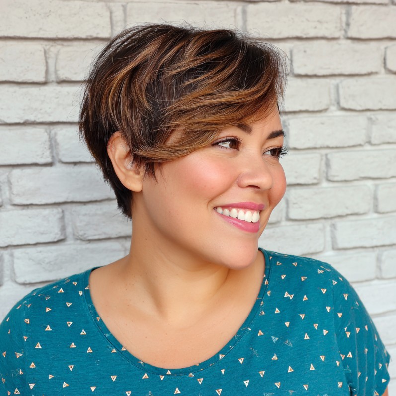 Modern Feathered Short Cut with Subtle Highlights