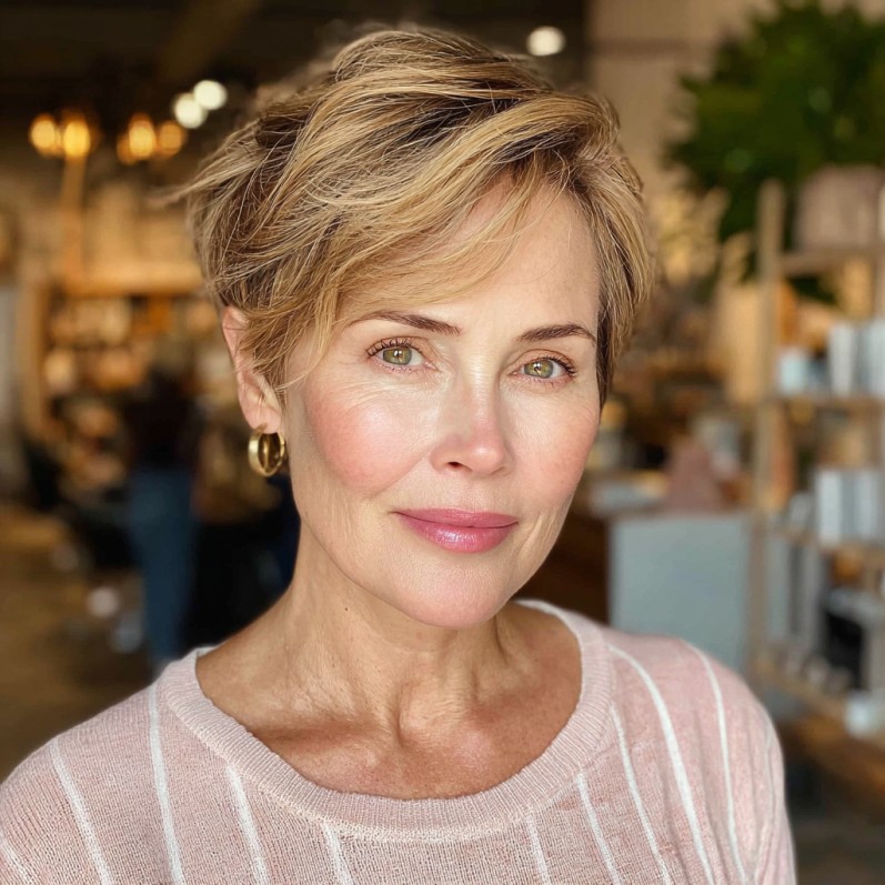 Modern Soft Textured Pixie Cut