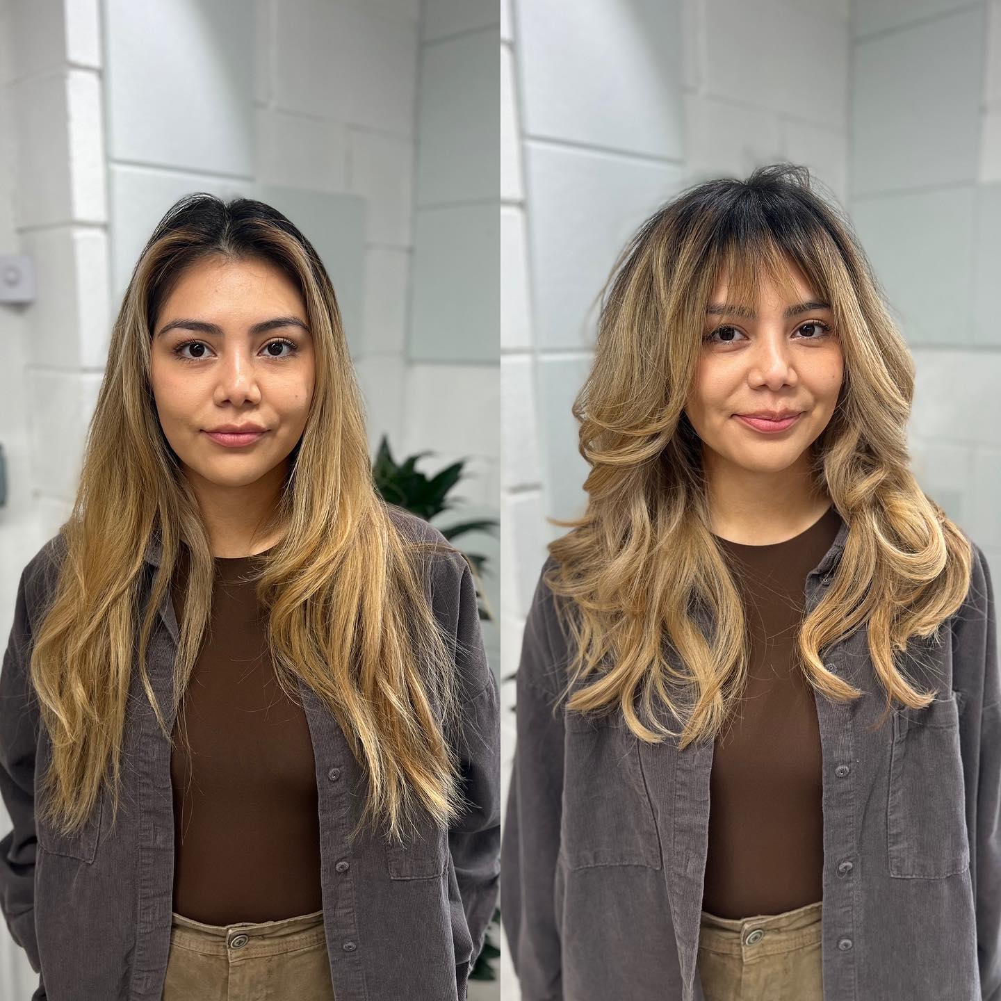 Softly Voluminous Layered Cut with Face-Framing Bangs