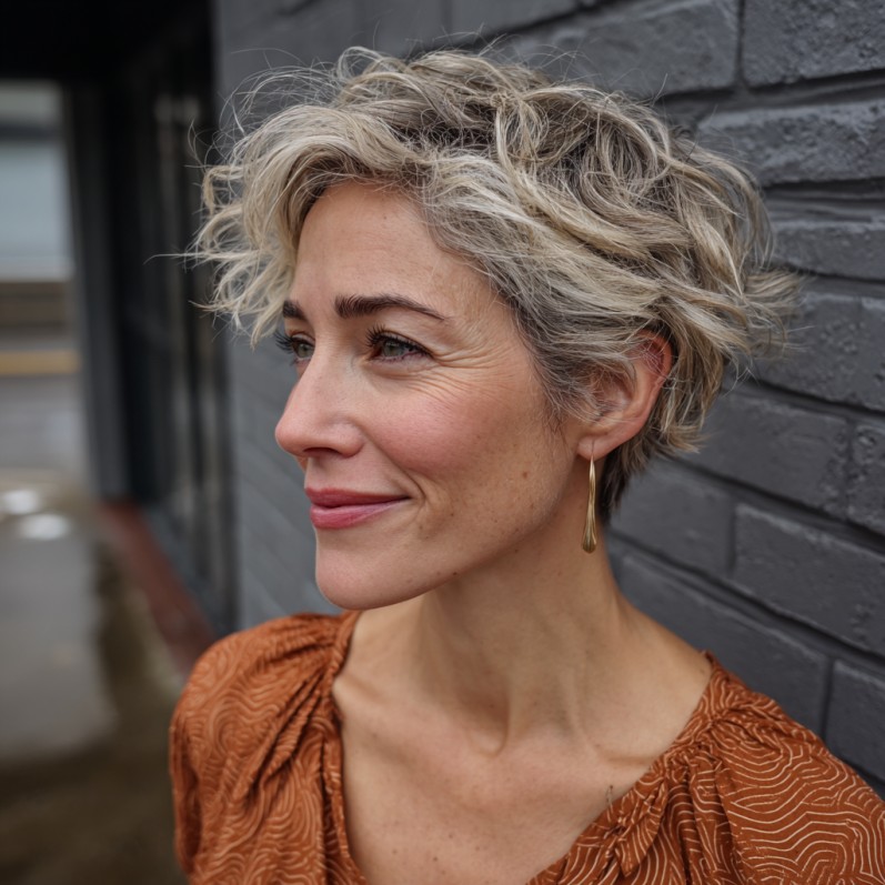 Textured Soft Waves Micro Pixie Cut
