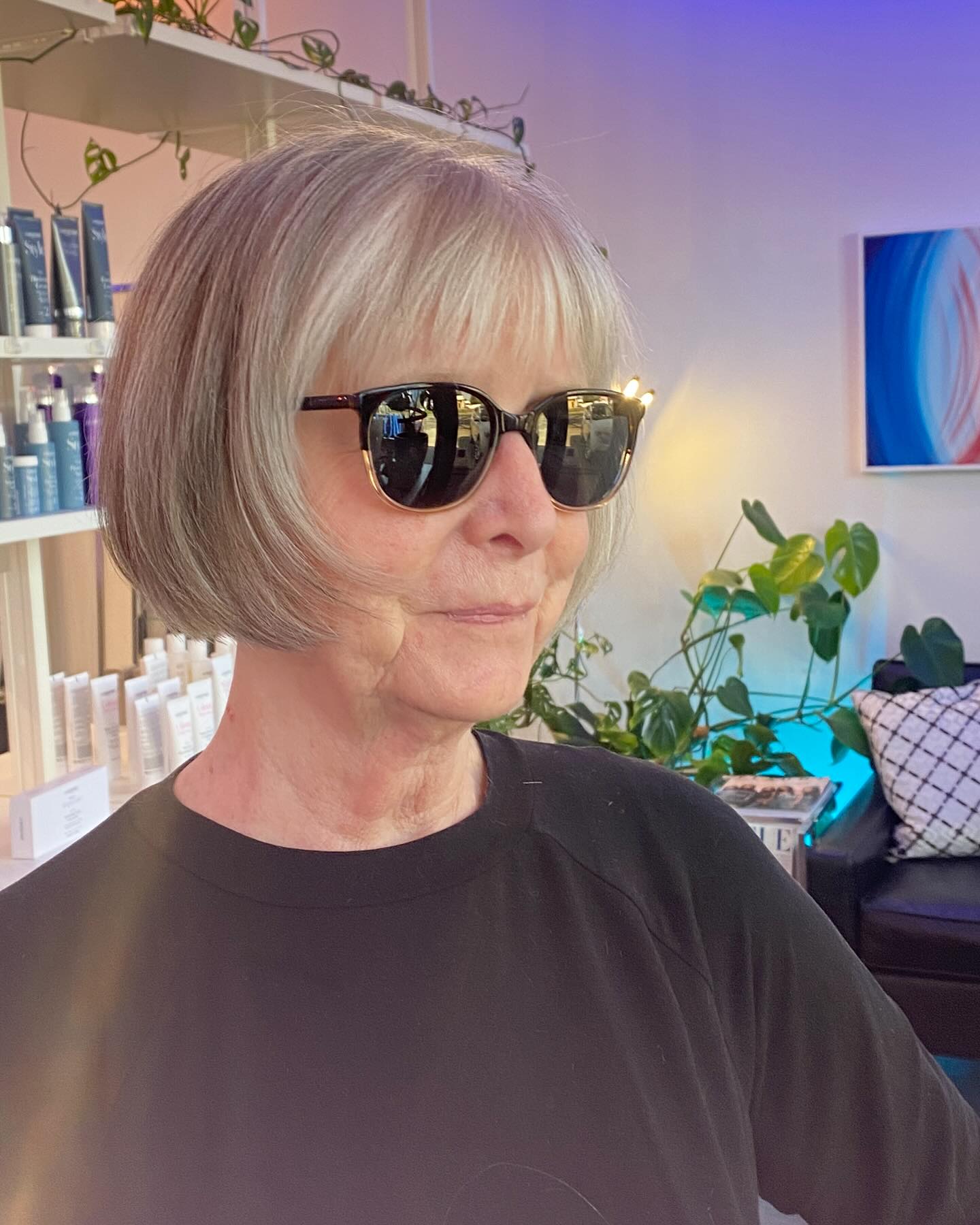 Chic Blunt Bob with Soft Textured Ends